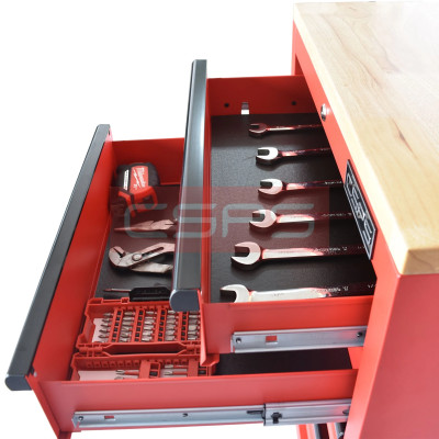 Tủ dụng cụ CSPS 61cm - 04 hộc kéo màu đỏ