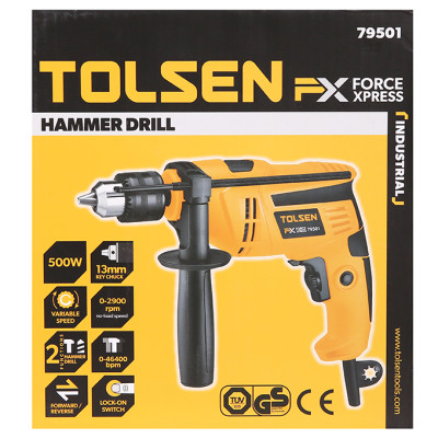 Máy khoan búa điện Tolsen 79501 500W - Hàng chính hãng