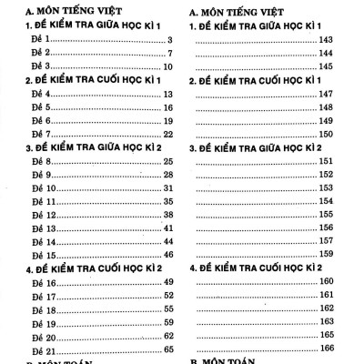 Đề Kiểm Tra Định Kì Tiếng Việt Và Toán 3 (Theo Chương Trình Giáo Dục Phổ Thông Mới - Dùng Chung Cho Các Bộ SGK Hiện Hành)