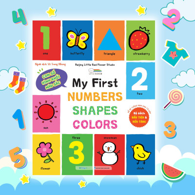 Sách - My First Numbers - Shapes - Colors - Sách Từ Vựng Đầu Đời Cho Bé - Megabook