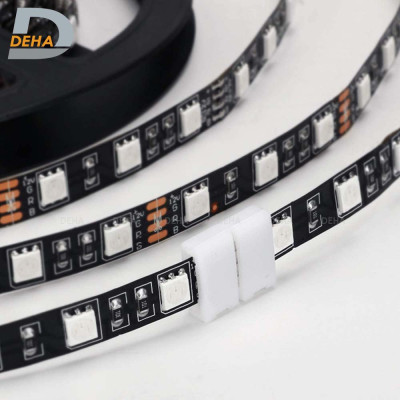 Đầu nối thẳng 4 chân cho led dây dán 5050 RGB đổi màu connector 4P pin 10 mm trang trí dán tường thạch cao, cây máy tính, màn hình, ti vi, TV, Gaming, Tiktok dán tường, chống nước bền đẹp- Chính hãng DEHA