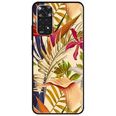 Ốp lưng dành cho Xiaomi Redmi Note 11 4G mẫu Hoa Lá Cam Hồng 1