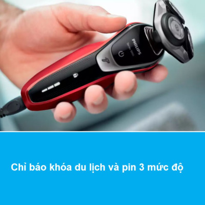 Máy cạo râu khô và ướt cao cấp thương hiệu Philips S5390/12 - Hàng Nhập Khẩu