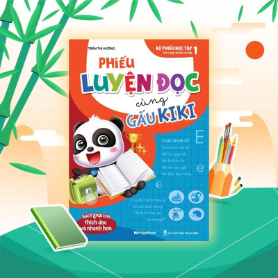 Sách - Phiếu Luyện Đọc Cùng Gấu Kiki - Megabook