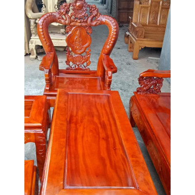 Bộ Bàn Ghế Rồng Đỉnh Gỗ Xà Cừ