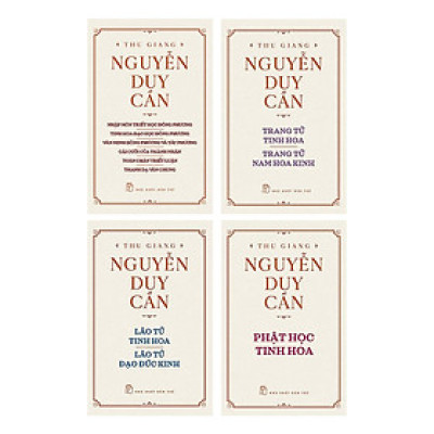 Bộ Sách Tinh Hoa Đạo Học Đông Phương (4 Cuốn) (NXB Trẻ)
