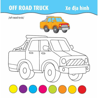 Sách - Tô Màu Phát Triển IQ EQ CQ - Ô Tô - Tàu Thuyền - Máy Bay - Song Ngữ Anh Việt - Tập 2 - Việt Thư