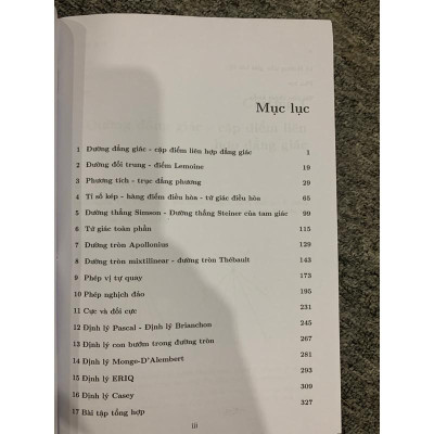 Sách - Một số chủ đề Hình học phẳng dành cho học sinh chuyên Toán