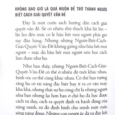 Người Thông Minh Giải Quyết Vấn Đề Như Thế Nào? (Tái Bản 2023)