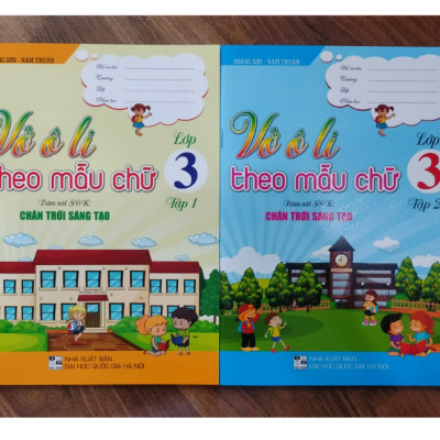 Sách - Combo Vở ô li theo mẫu chữ lớp 3 - tập 1 + 2 ( Chân Trời Sáng Tạo )