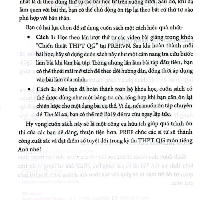 Chiến Thuật Giải Đề Đạt Điểm 10 Môn Tiếng Anh Kì Thi Trung Học Phổ Thông Quốc Gia