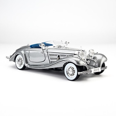 Mô Hình Xe Mercedes-Benz 500K TYP Special Roadster Grey 1:18 Maisto