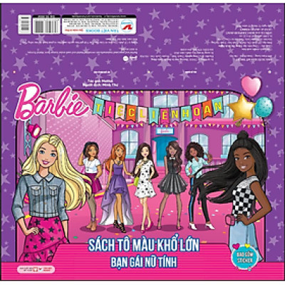 SÁCH Barbie – Tô màu khổ lớn – Bạn gái nữ tính