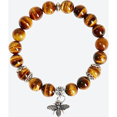 Vòng Tay Phong Thủy Đá Thiên Nhiên Charm Ong - Ngọc Quý Gemstones