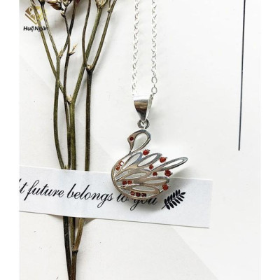 Dây chuyền bạc Ý 925 Huệ Ngân - Thiên Nga xinh xắn D1901