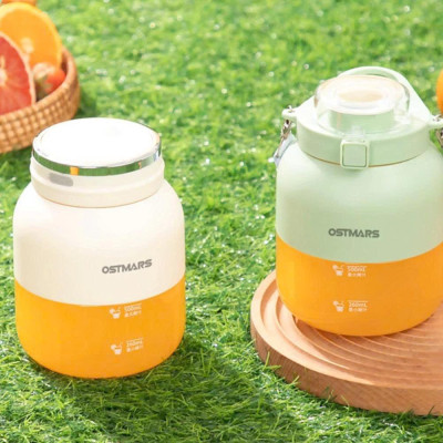 Máy Xay Sinh Tố Cầm Tay Mini Ostmars Sạc Tích Điện Dung Tích 500ml Đa Năng Nhỏ Gọn