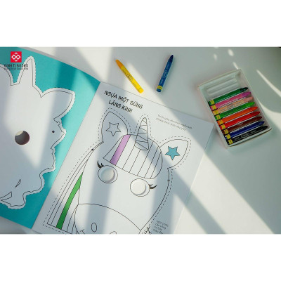 Sách Mặt Nạ - Cắt + Tô Màu - Chọn Lẻ 3 Chủ Đề - Đinh Tị Books