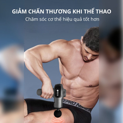 Máy massage cầm tay Kachi MK377 với 9 cấp độ rung - hàng chính hãng