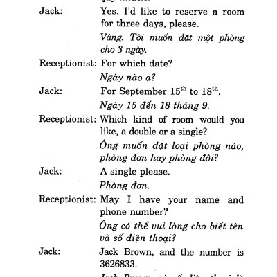 Tự Học Đàm Thoại Tiếng Anh Nhà Hàng Khách Sạn (Kèm CD) - Tái Bản 2018