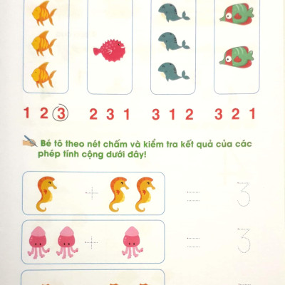 Bé Tự Tin Bước Vào Lớp 1 - Cùng Bé Học Toán - Tập 1 (Dành Cho Bé Từ 5 - 6 Tuổi)
