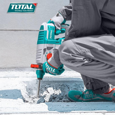 MÁY KHOAN ĐỤC DÙNG PIN 20V (1 pin 4.0Ah + sạc) TOTAL TRHLI202081 - HÀNG CHÍNH HÃNG