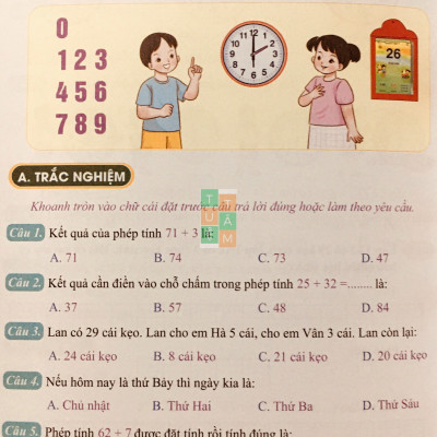 Sách - Bài tập tuần Toán 1 (Cánh diều)