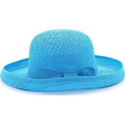 Nón giấy rộng vành Zigzag HAT00301 xanh dương
