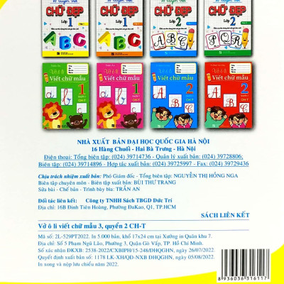 Vở Ô Li Viết Chữ Mẫu 3 - Quyển 2 (Ch-T)