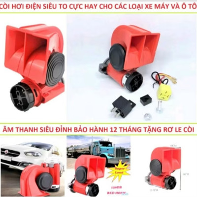 CÒI HƠI ĐIỆN KÊU CỰC TO HAY LẮP XE MÁY ÔTÔ MẪU MỚI
