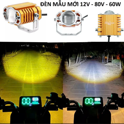 Đèn Trợ Sáng Bi Cầu Motofish Lắp Xe Máy Ô Tô Siêu Sáng – Cực Bền, Chống Nước Hiệu Quả