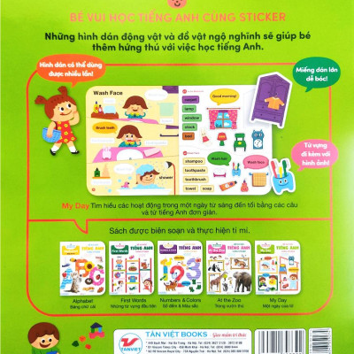 Bé Vui Học Tiếng Anh Cùng Sticker - My Day - Một Ngày Của Tớ