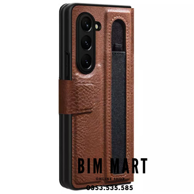 Bao da dành cho Samsung  Z Fold5/ Z Fold 6/ Z Fold7 Nillkin Aoge Leather Cover - Hàng Chính Hãng (Tặng 2 túi PVC đựng thẻ ATM)