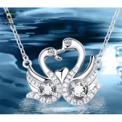 Dây chuyền bạc Ý 925 Huệ Ngân - Đôi Thiên Nga PP1320