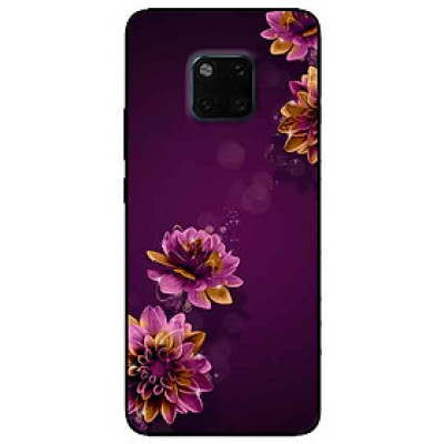 Ốp lưng in cho Huawei Mate 20 Pro Mẫu Cúc Tím