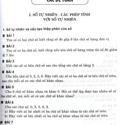 Tuyển Tập Các Bài Toán Hay Và Khó Lớp 4-5 (Theo Chương Trình Giáo Dục Phổ Thông Mới)