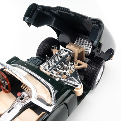 Mô Hình Xe Jaguar E-Type Cabrio Green 1:18 Bburago - MH-12046