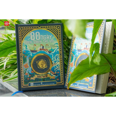 Sách - 80 Ngày Vòng Quanh Thế Giới - Bìa Cứng - Jules Verne - Đinh Tị Books