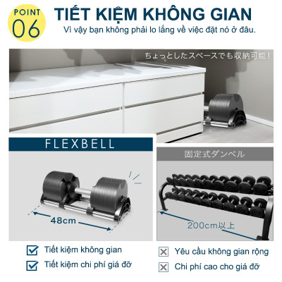 Nuobell flexbell - [All Black] Quả tạ tay điều chỉnh trọng lượng 36kg mỗi lần đổi 2kg 16 cấp độ tạ đòn tập luyện chuyên nghiệp gym