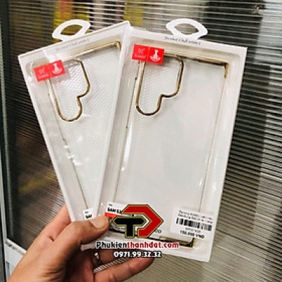 Ốp lưng dành cho SamSung Galaxy S22 Ultra chính hãng XUNDD trong suốt viền màu, không ố vàng- Hàng nhập khẩu