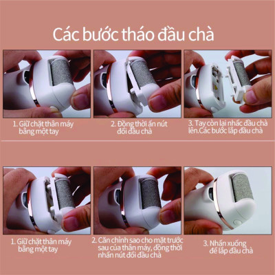 (Tặng phụ kiện 10 món đầy đủ) Máy Chà chân cầm tay phiên bản pro động cơ mạnh mẽ chà sạch dễ sử dụng Hàng Chính Hãng