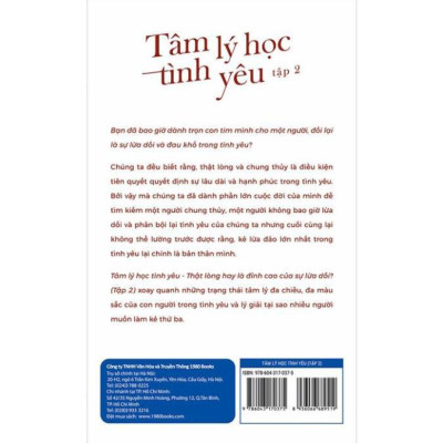 Tâm Lý Học Tình Yêu - Tập 2  - Bản Quyền