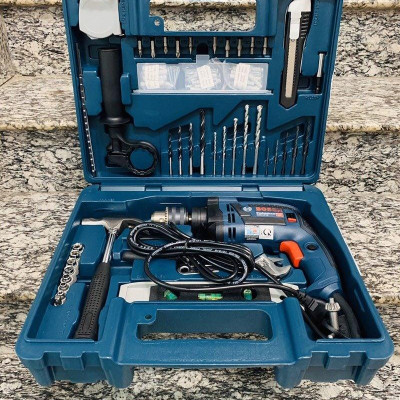 MÁY KHOAN 500W 10MM BOSCH GSB 10 RE (VALY NHỰA, BỘ MŨI KHOAN + ĐẦU VÍT) - HÀNG CHÍNH HÃNG