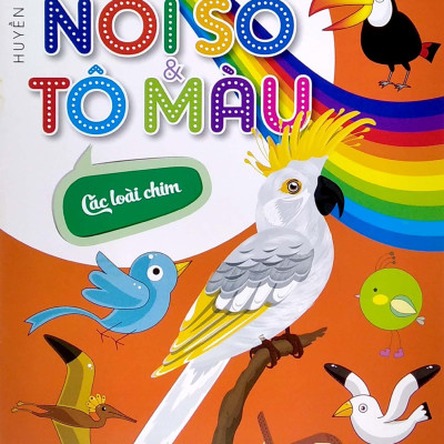 Dot To Dot Coloring Book - Nối Số & Tô Màu - Các Loài Chim