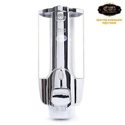 Bình xịt xà bông treo tường nhựa mạ Chrome Eurolife EL-X19 (Trắng)