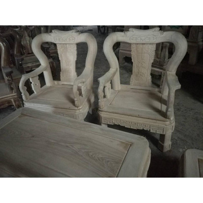 ​Bộ bàn ghế minh quốc triện gỗ sồi nga