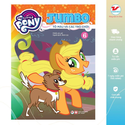 Sách - Tô Màu My Little Pony Jumbo Tô Màu Và Các Trò Chơi - Chọn Lẻ 8 Tập - Tân Việt Books