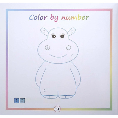 Sách - Color By Number - Tô Màu Theo Số - Tập 4 - Chính Thông Book