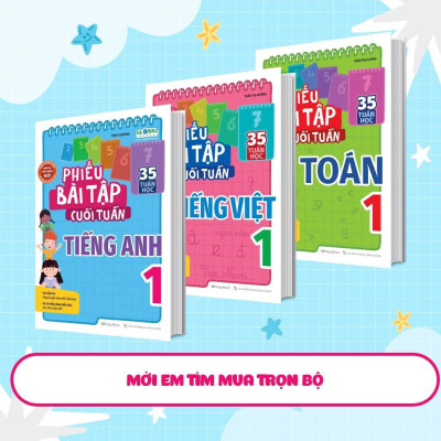 Sách - Phiếu Bài Tập Cuối Tuần Tiếng Anh Lớp 1 - Megabook