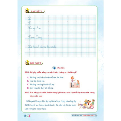Sách - Combo Bài Tập Hằng Ngày Toán và Tiếng Việt 3 - Tập 1 - Cánh Diều (2 cuốn)