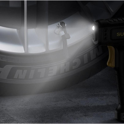 Máy Bơm Lốp Suitu St-5007 Cầm Tay Cho Xe Ô Tô , Xe Máy , Bơm Bóng , Phao Đa Năng Dùng Pin Sạc